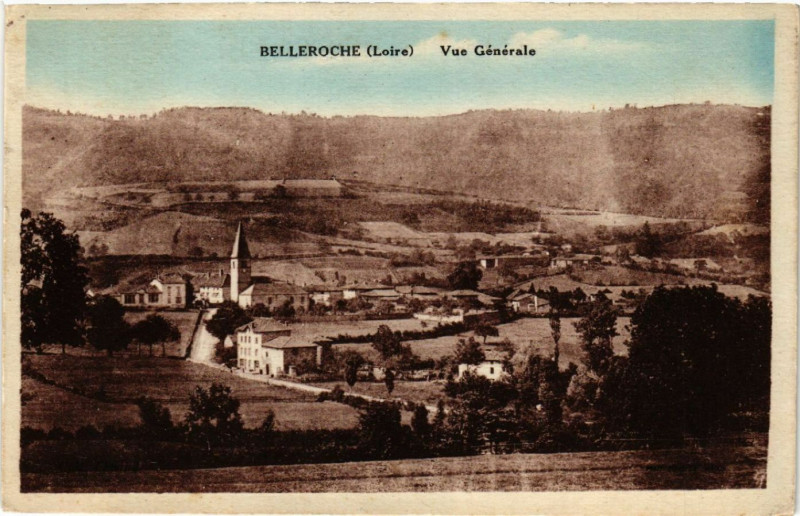 Carte postale ancienne Belleroche - Vue Générale à Belleroche