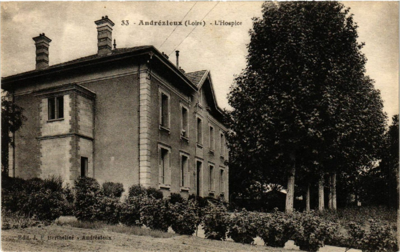 Carte postale ancienne Andrezieux - L'Hospice