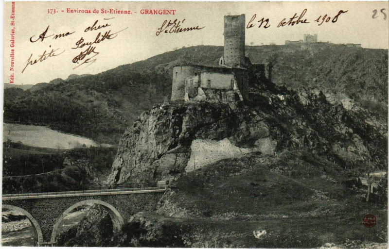Carte postale ancienne Envrons de Saint-Etienne - Grangent à Saint-Étienne