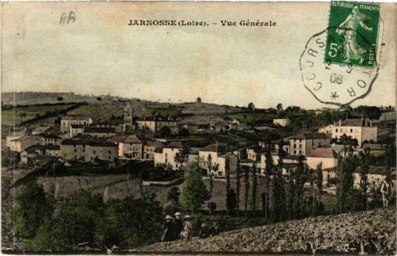 Carte postale ancienne Jarnosse - Vue Générale à Jarnosse