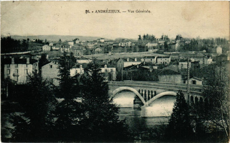 Carte postale ancienne Andrezieux - Vue Générale