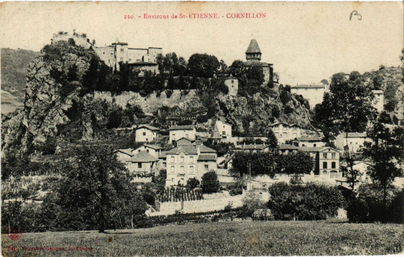 Carte postale ancienne Environs de Saint-Etienne - Cornillon à Saint-Étienne
