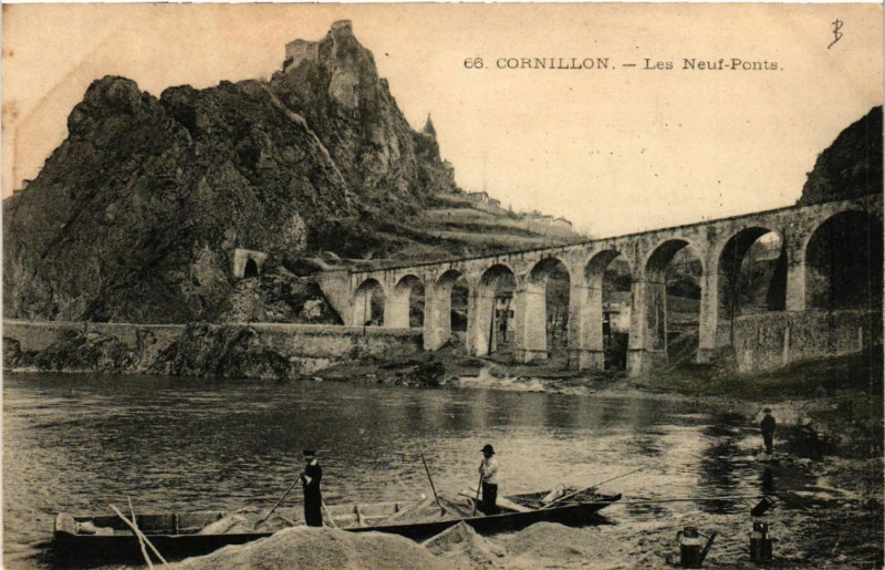 Carte postale ancienne Cornillon - Les Neuf-Ponts