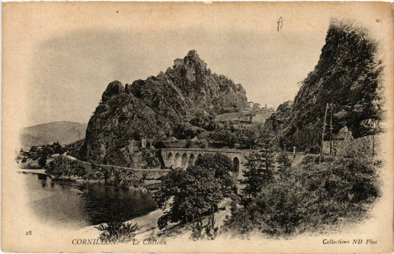 Carte postale ancienne Cornillon - Le Chateau
