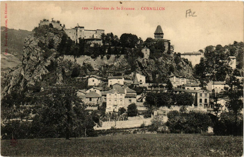 Carte postale ancienne Environs de Saint-Etienne - Cornillon à Saint-Étienne