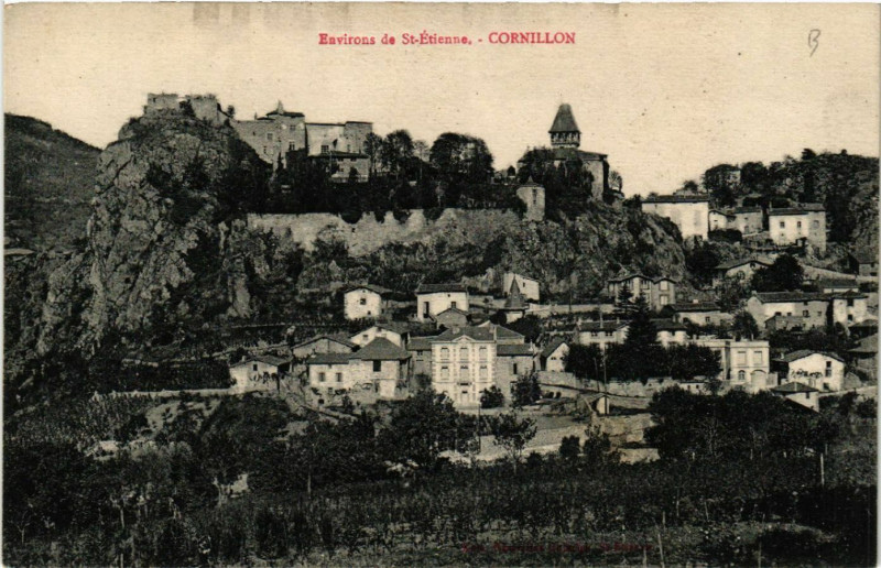 Carte postale ancienne Environs de Saint-Etienne - Cornillon à Saint-Étienne