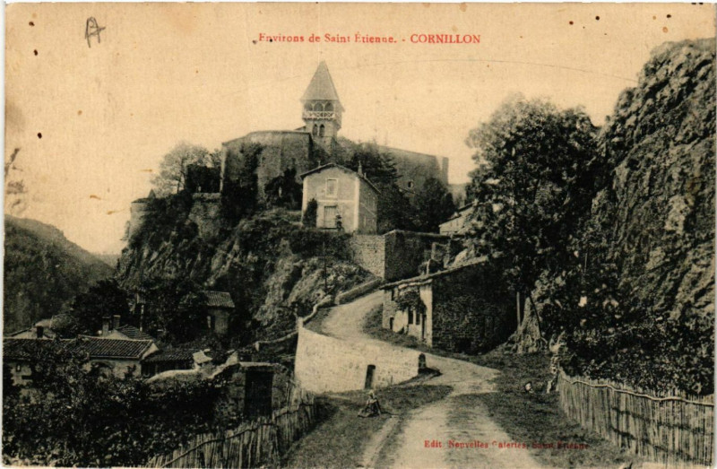 Carte postale ancienne Environs de Saint-Etienne - Cornillon à Saint-Étienne