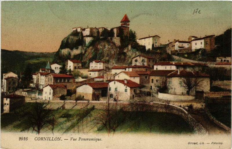 Carte postale ancienne Cornillon - Vue Panoramique