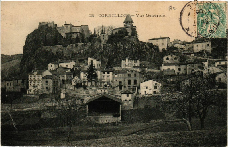 Carte postale ancienne Cornillon - Vue Générale