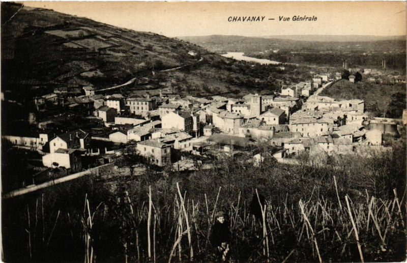 Carte postale ancienne Chavanay - Vue Générale à Chavanay
