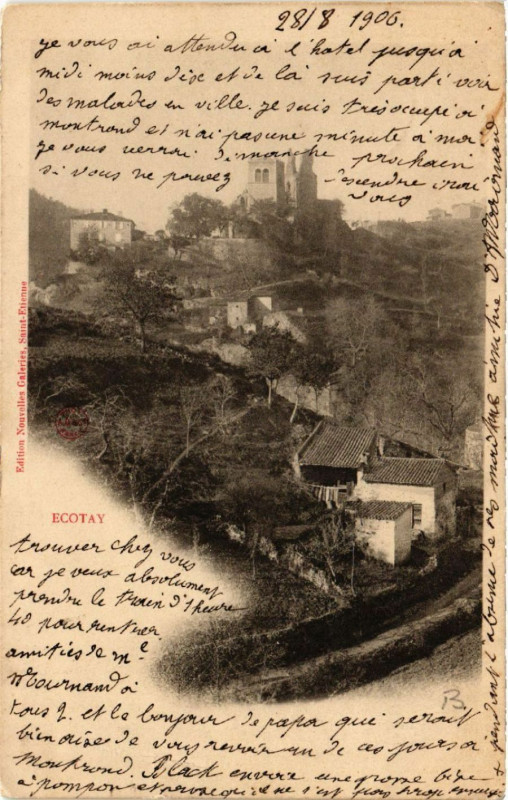 Carte postale ancienne Ecotay