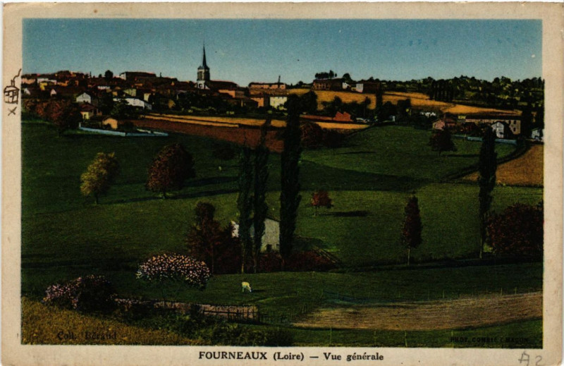 Carte postale ancienne Fourneaux - Vue générale à Fourneaux