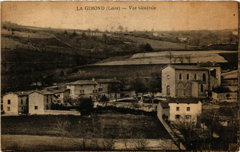 Carte postale ancienne La Gimond - Vue Générale à La Gimond