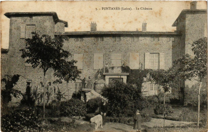 Carte postale ancienne Fontanes - Le Chateau à Fontanès