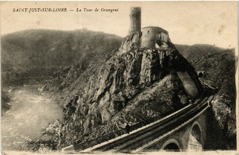 Carte postale ancienne Saint-Just-sur-Loire - La Tour de Grangent