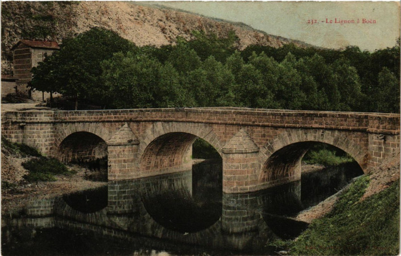 Carte postale ancienne Le Lignon a Boen