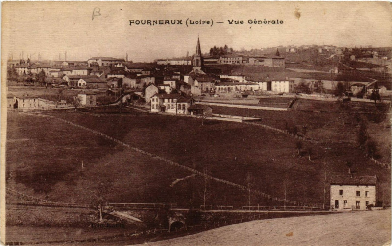 Carte postale ancienne Fourneaux - Vue Générale à Fourneaux