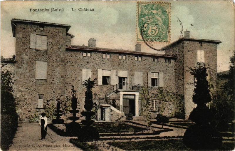 Carte postale ancienne Fontanes - Le Chateau à Fontanès