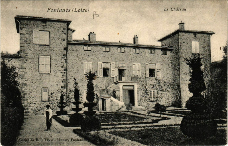 Carte postale ancienne Fontanes - Le Chateau à Fontanès