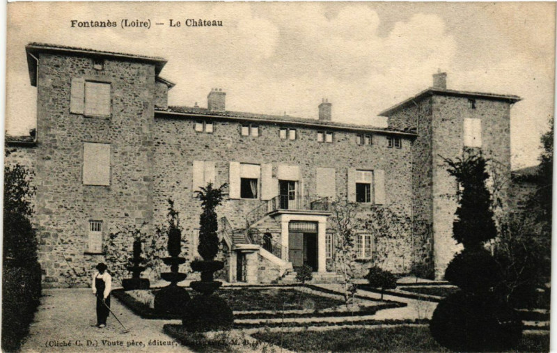 Carte postale ancienne Fontanes - Le Chateau à Fontanès