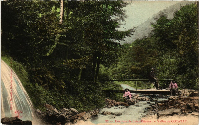 Carte postale ancienne Environs de Saint-Etienne - Vallée de Cotatay à Saint-Étienne