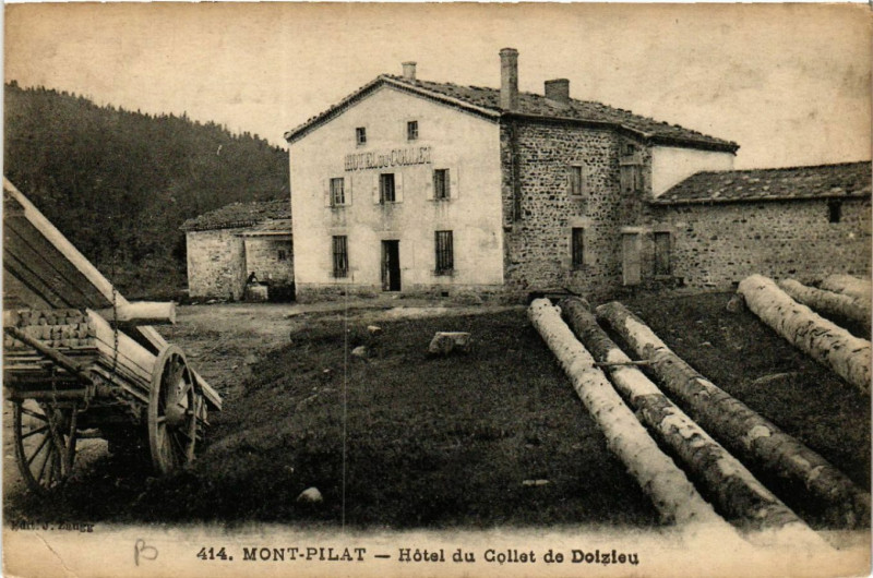 Carte postale ancienne Mont-Pilat - Hotel du Collet de Doizieux à Doizieux