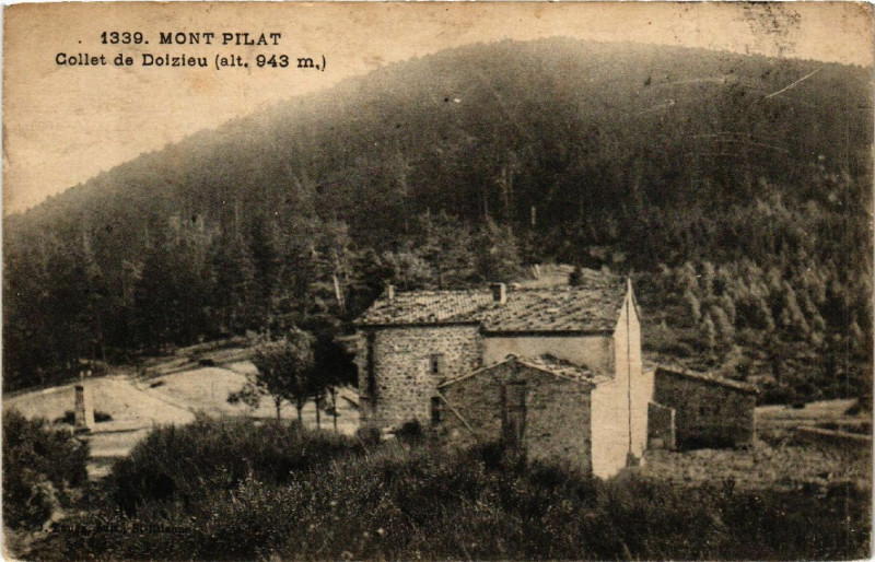 Carte postale ancienne Mont-Pilat - Collet de Doizieux(Alt 943 m.) à Doizieux