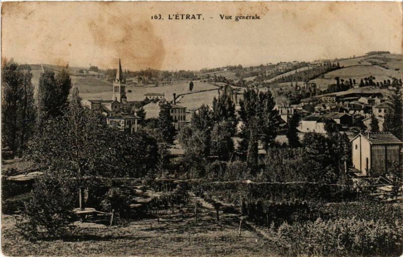 Carte postale ancienne L'Etrat - Vue générale à L'Étrat