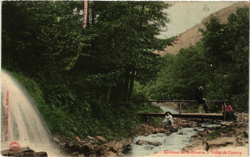 Carte postale ancienne Environs de Saint-Etienne - Vallée de Cotatay à Saint-Étienne