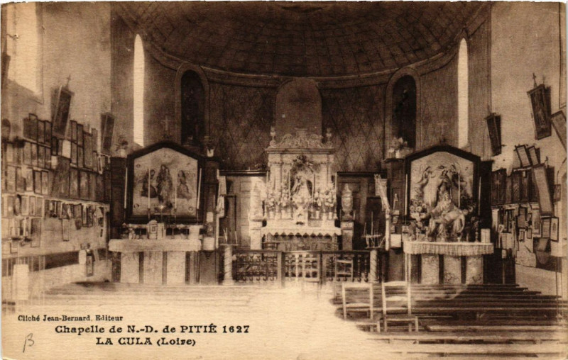 Carte postale ancienne Chapelle de N.-D. de Pitié 1627 - La Cula