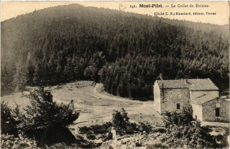Carte postale ancienne Mont-Pilat - Le Collet de Doizieux à Doizieux