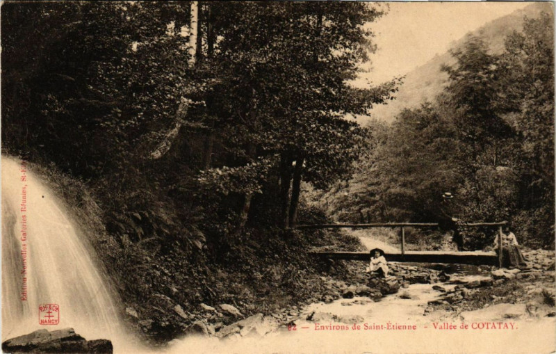 Carte postale ancienne Environs de Saint-Etienne - Vallée de Cotatay à Saint-Étienne