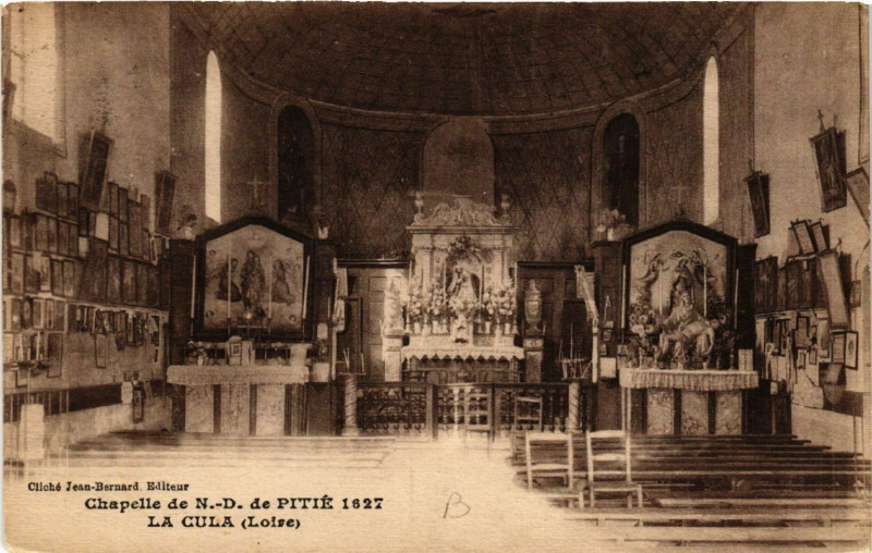 Carte postale ancienne Chapelle de N.-D. de Pitié 1627 - La Cula