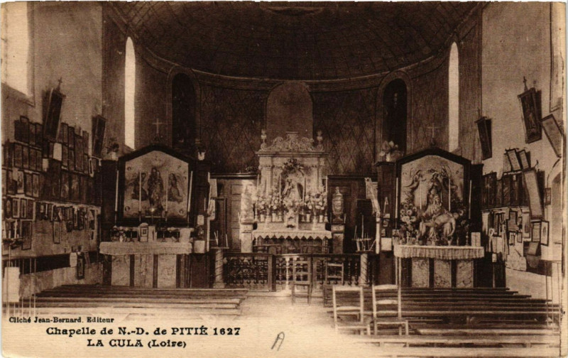 Carte postale ancienne Chapelle de N.-D. de Pitié 1627 - La Cula