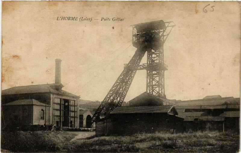 Carte postale ancienne L'Horme - Puits Gillier à L'Horme