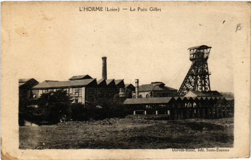 Carte postale ancienne L'Horme - Le Puits Giller à L'Horme