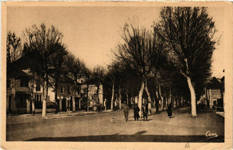 Carte postale ancienne Feurs - Avenue de la Gare à Feurs