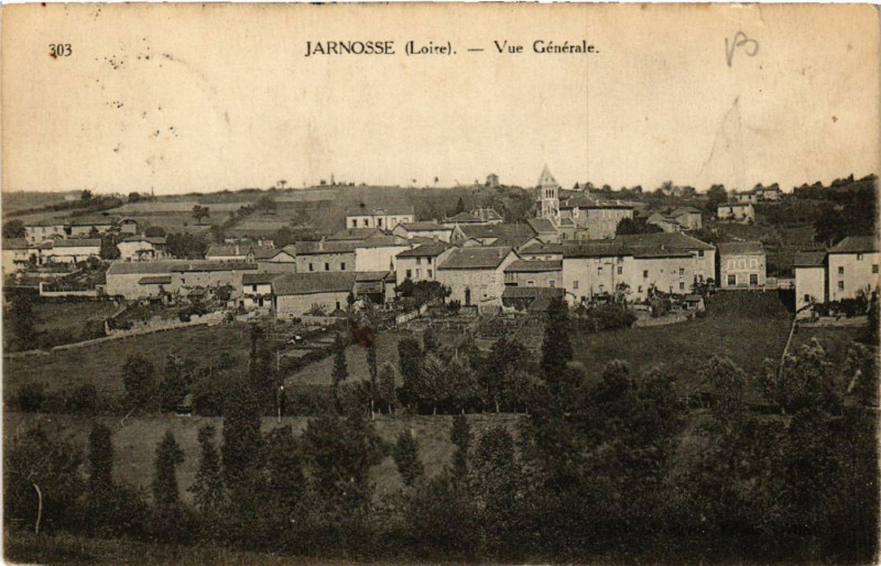 Carte postale ancienne Jarnosse - Vue Générale à Jarnosse