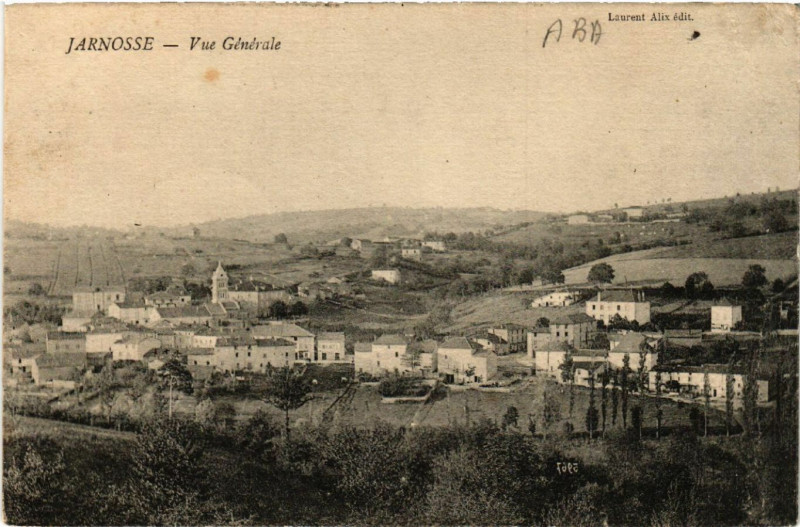 Carte postale ancienne Jarnosse - Vue Générale à Jarnosse
