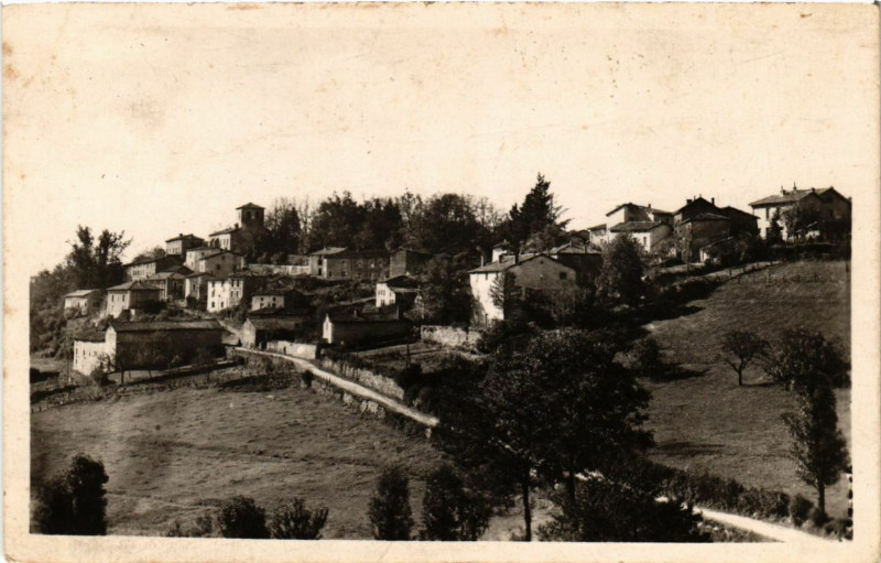 Carte postale ancienne Fontanes Alt 800 m - Vue Générale à Fontanès