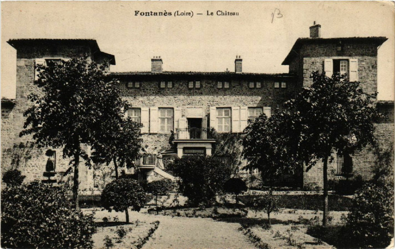 Carte postale ancienne Fontanes - Le Chateau à Fontanès