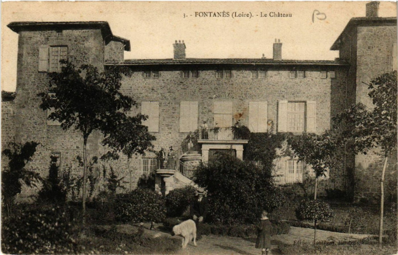 Carte postale ancienne Fontanes - Le Chateau à Fontanès