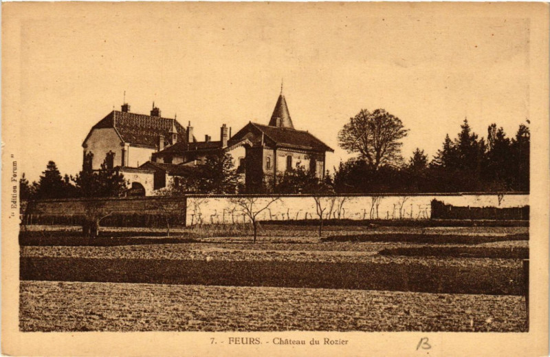 Carte postale ancienne Feurs - Chateau du Roxier à Feurs