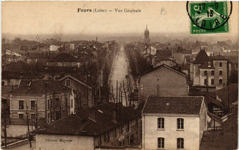 Carte postale ancienne Feurs - Vue Générale à Feurs