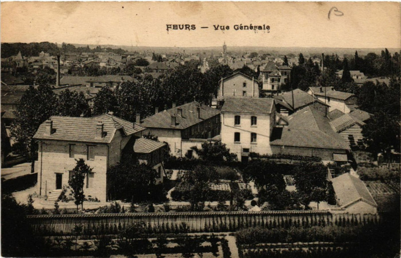 Carte postale ancienne Feurs - Vue Générale à Feurs
