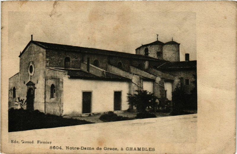 Carte postale ancienne Notre-Dame de Grece a Chambles à Chambles