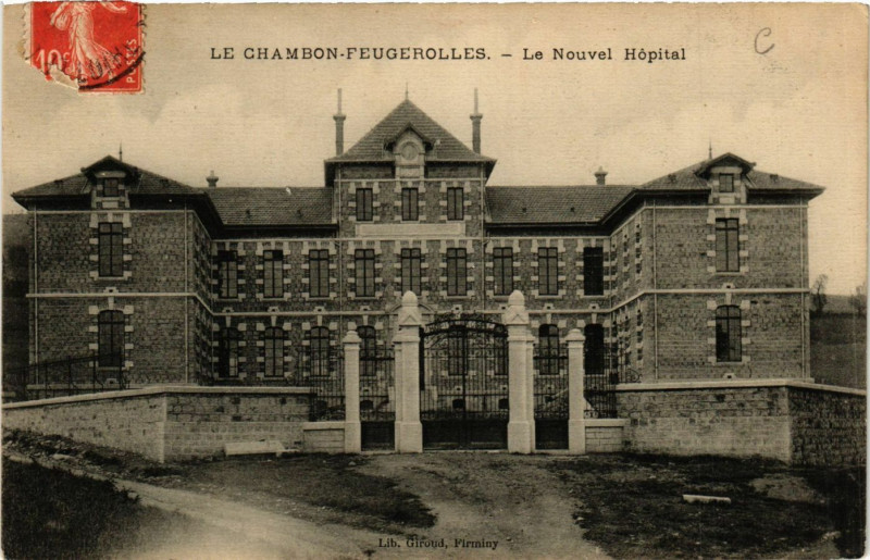 Carte postale ancienne Le Chambon-Feugerolles - Le Nouvel Hopital au Chambon-Feugerolles