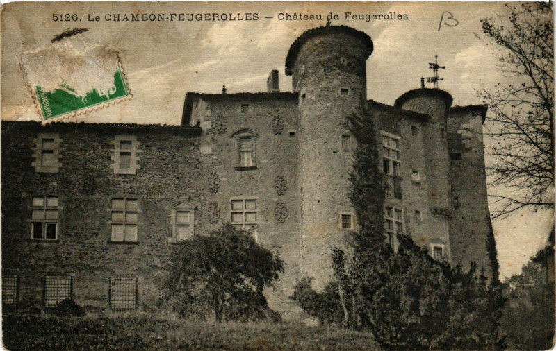 Carte postale ancienne Le Chambon-Feugerolles - Chateau de Feugerolles au Chambon-Feugerolles