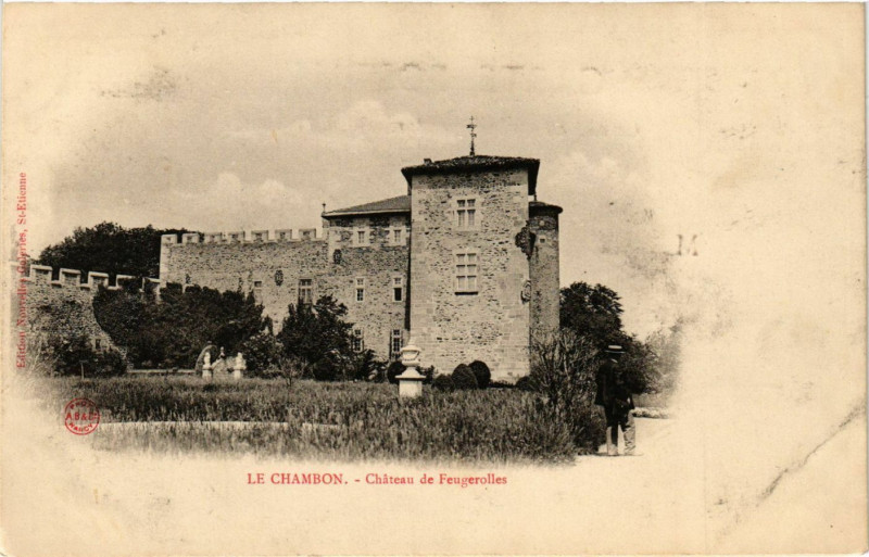 Carte postale ancienne Le Chambon - Chateau de Feugerolles