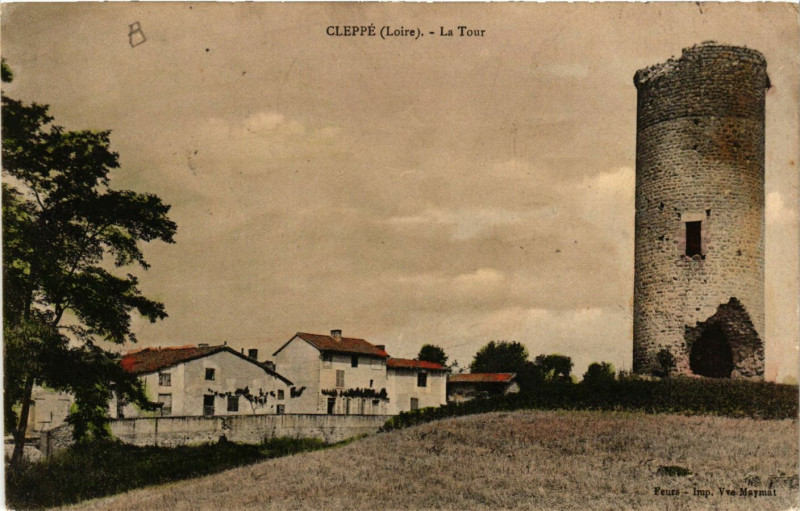 Carte postale ancienne Cleppé - La Tour à Cleppé